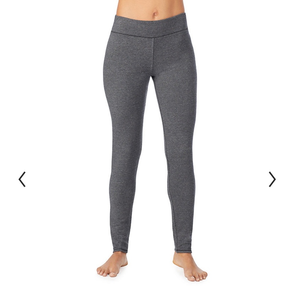 Cuddl Duds Grey Fleece Leggings XL Tall NWOT